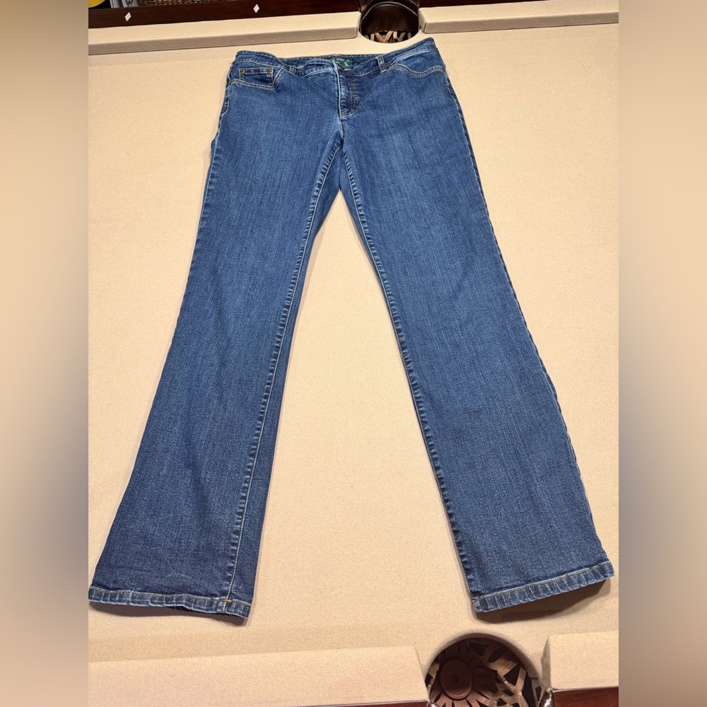 Lauren Ralph Lauren Blue Straight Leg Jeans